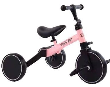 Toddler 3 in 1 Training Bike - Pink